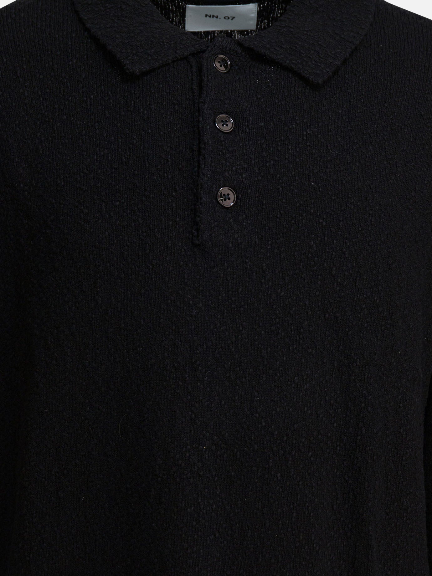 Polo shirts with buttons Solid colour  Black - NN.07 Men | PDP | VIETTI Online Store | Zoom-Modal_3
