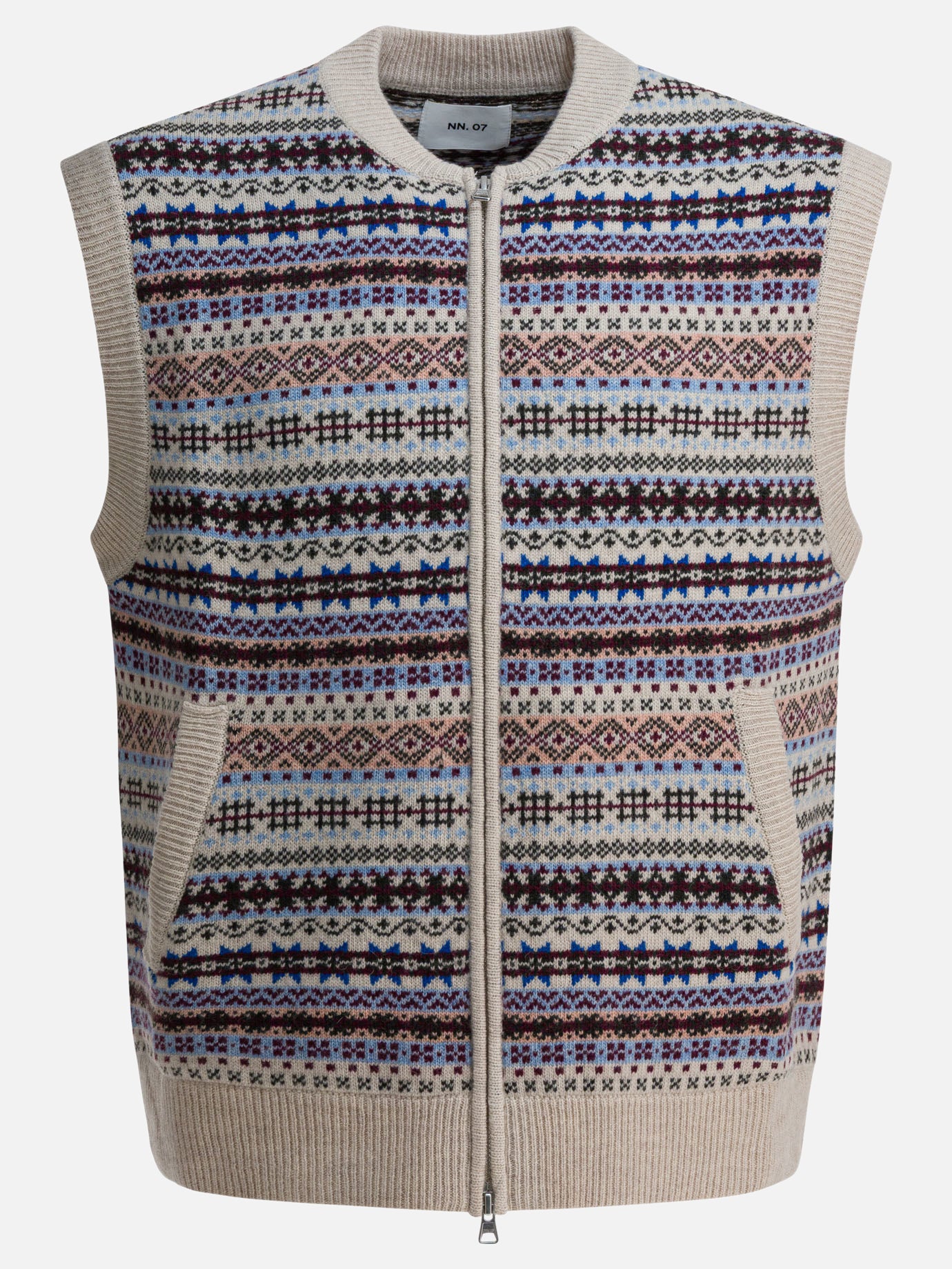 Vests Textured knit  Beige - NN.07 Men | PDP | VIETTI Online Store | Zoom-Modal
