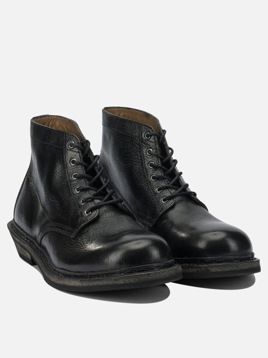 Lace-up boots 100% leather - 100% rubber  Black - Our Legacy Men | PDP | VIETTI Online Store | 2
