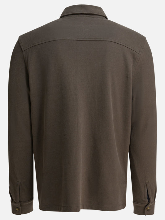 Overshirt jackets Solid colour  Brown - Vince Men | PLP | VIETTI Online Store | 2
