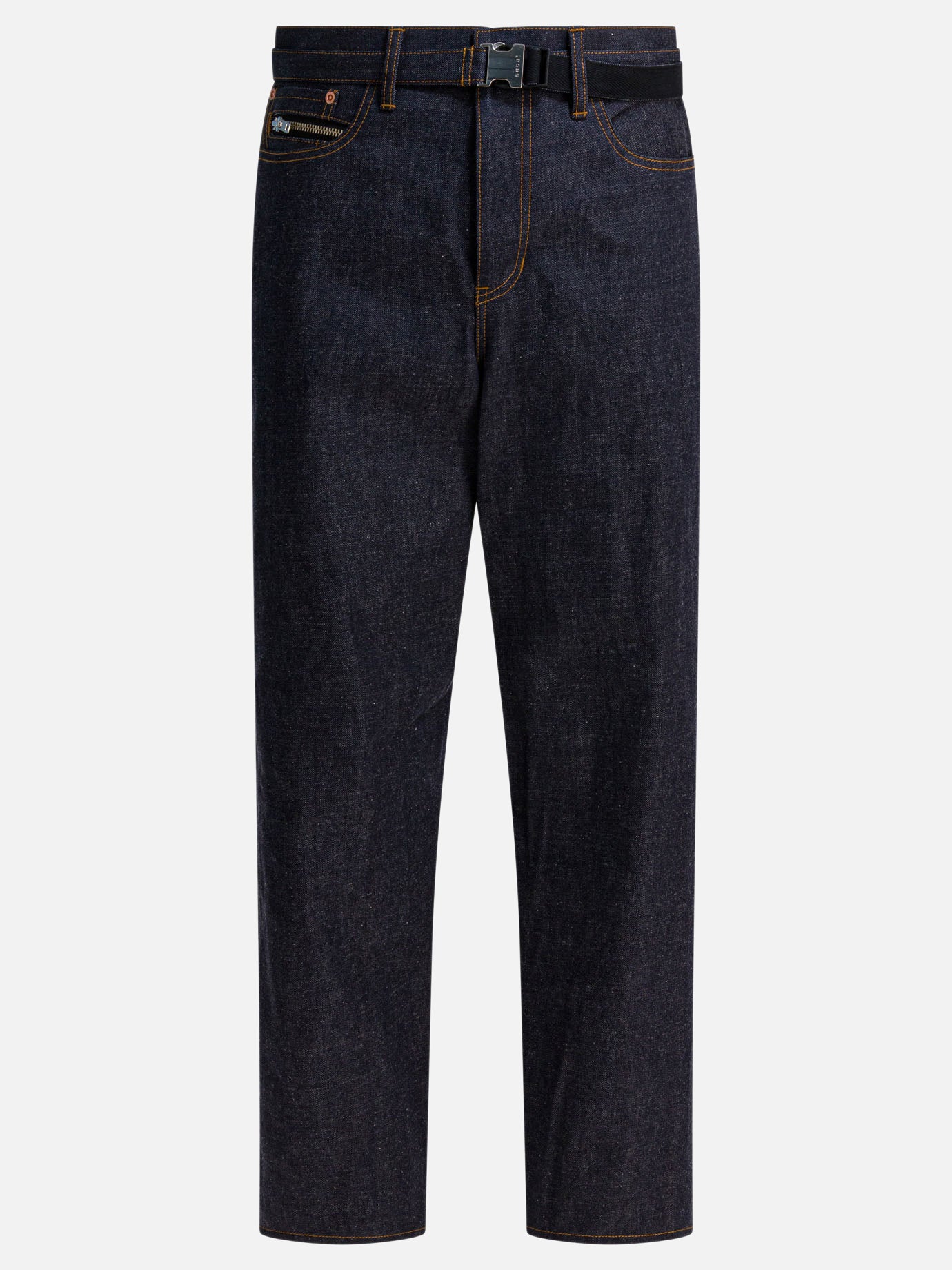 Jeans a gamba larga Denim  Blu - Sacai Uomo | PDP | VIETTI Online Store | thumbnail