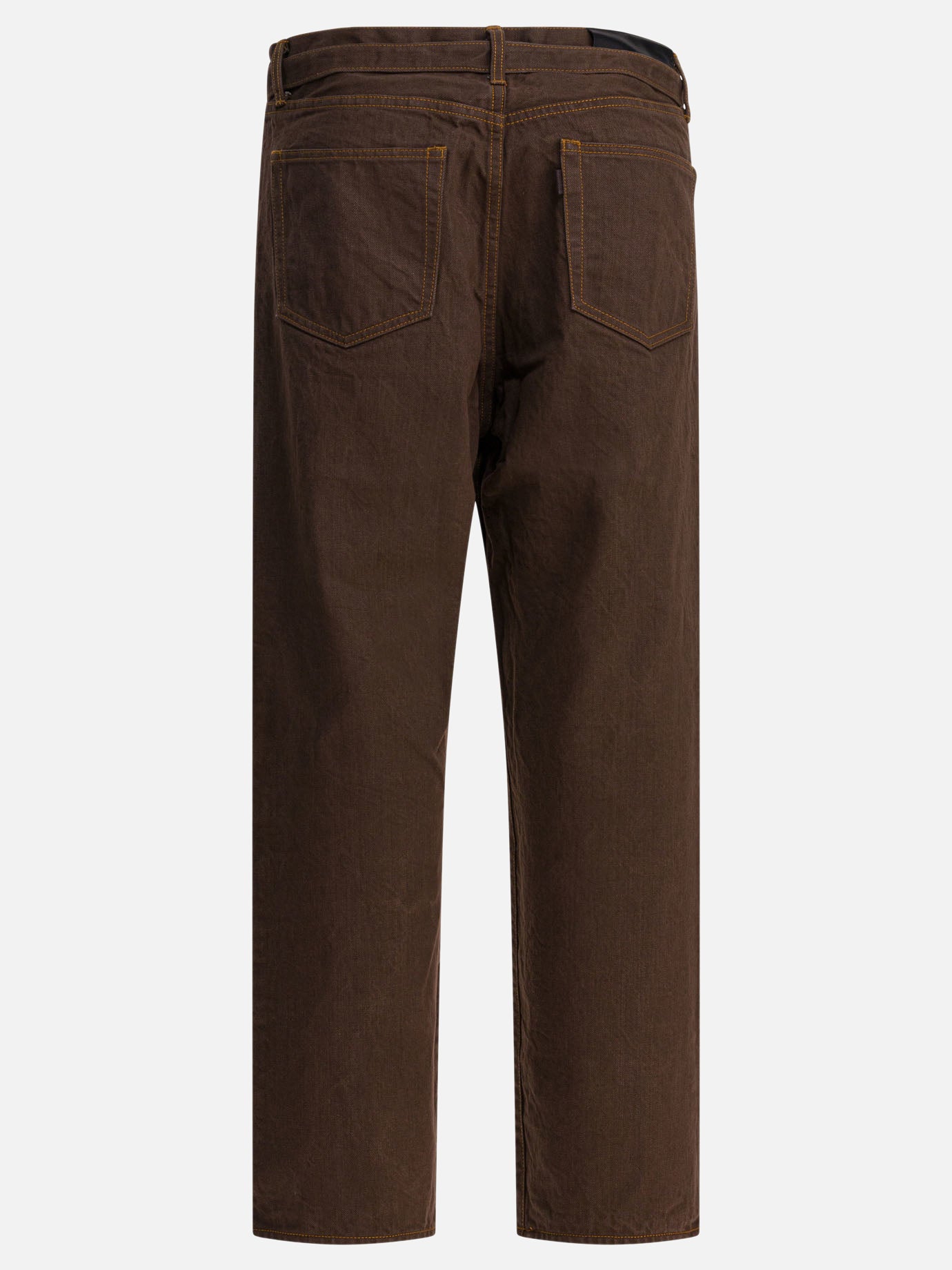 Jeans a gamba larga Denim  Marrone - Sacai Uomo | PDP | VIETTI Online Store | Zoom-Modal_2
