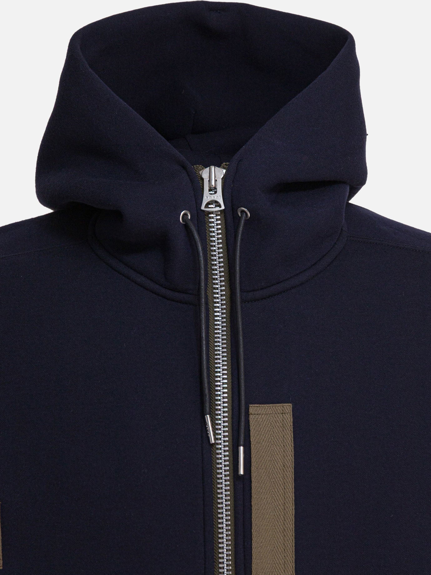 Felpe con zip Solid colour  Blu - Sacai Uomo | PDP | VIETTI Online Store | thumbnail_3