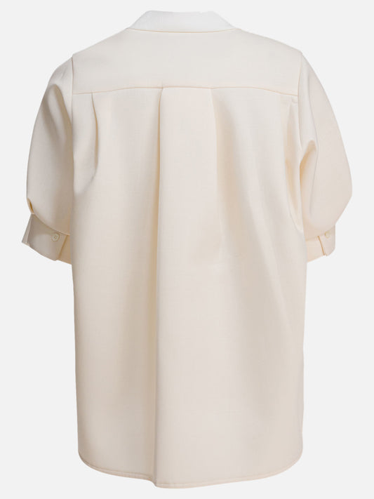 Sacai V-neck sweater 17107589_1 White 2