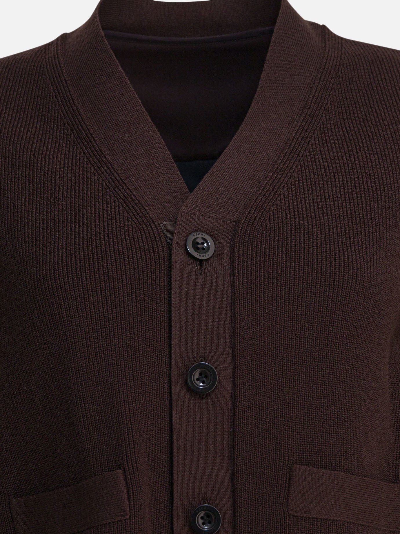 Cardigan Solid colour  Marrone - Sacai Donna | PDP | VIETTI Online Store | Zoom-Modal_3
