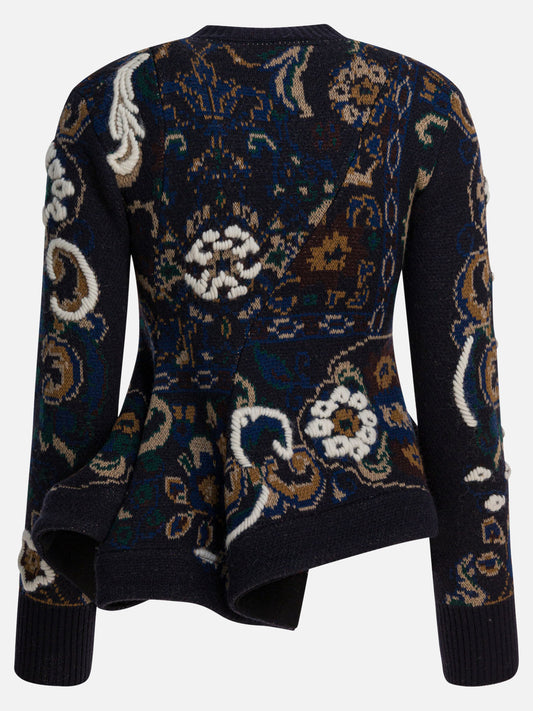 Maglioni girocollo Floral  Blu - Sacai Donna | PLP | VIETTI Online Store | 2
