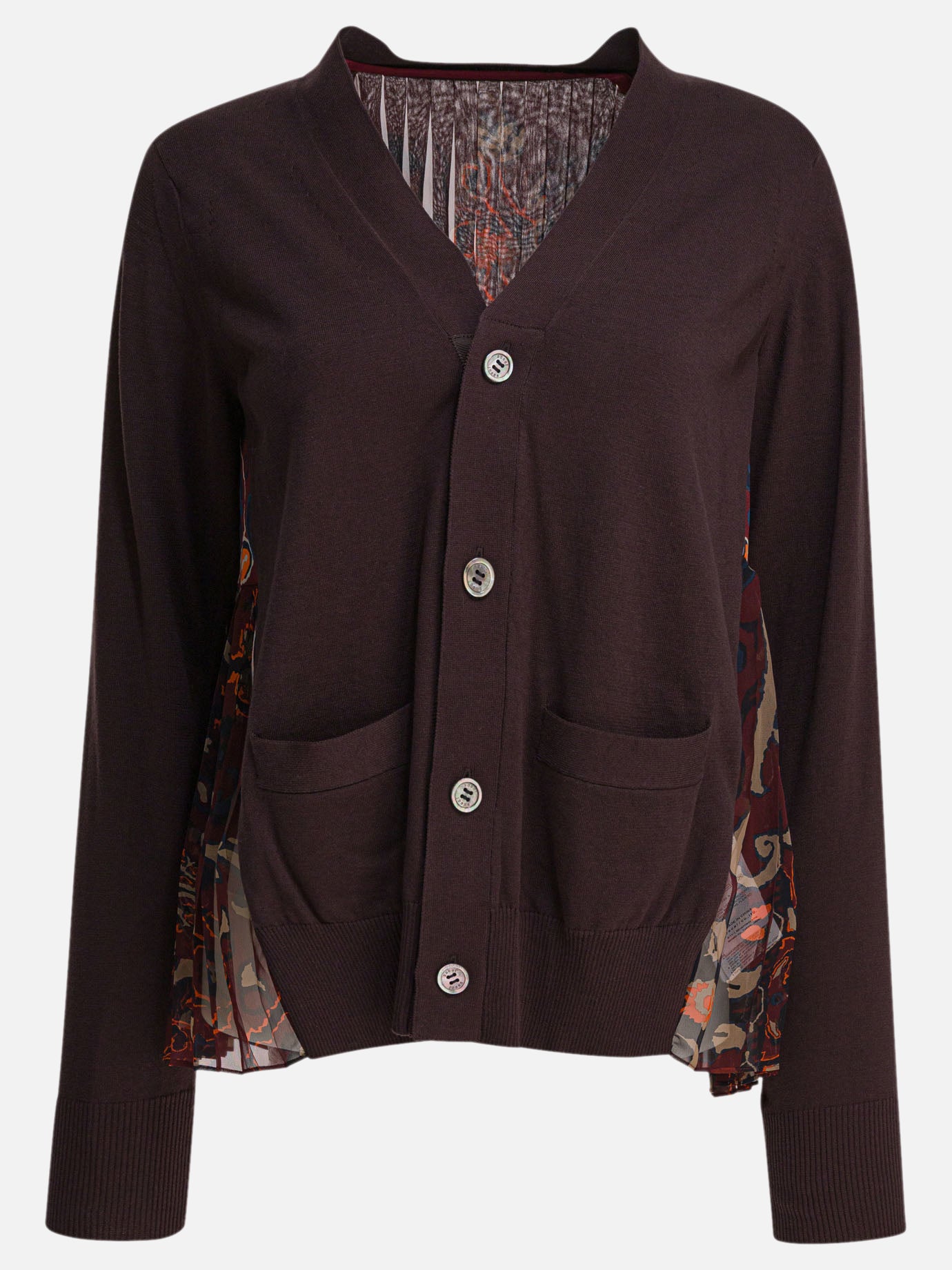 Cardigan Floral  Marrone - Sacai Donna | PDP | VIETTI Online Store | Zoom-Modal
