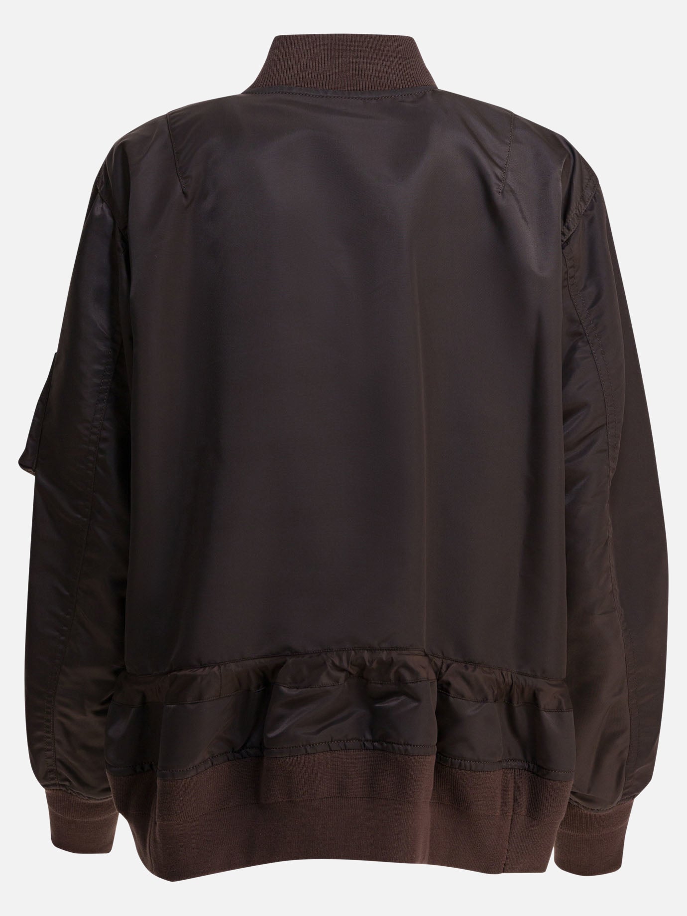 Bomber jackets Solid colour  Brown - Sacai Women | PDP | VIETTI Online Store | thumbnail_2
