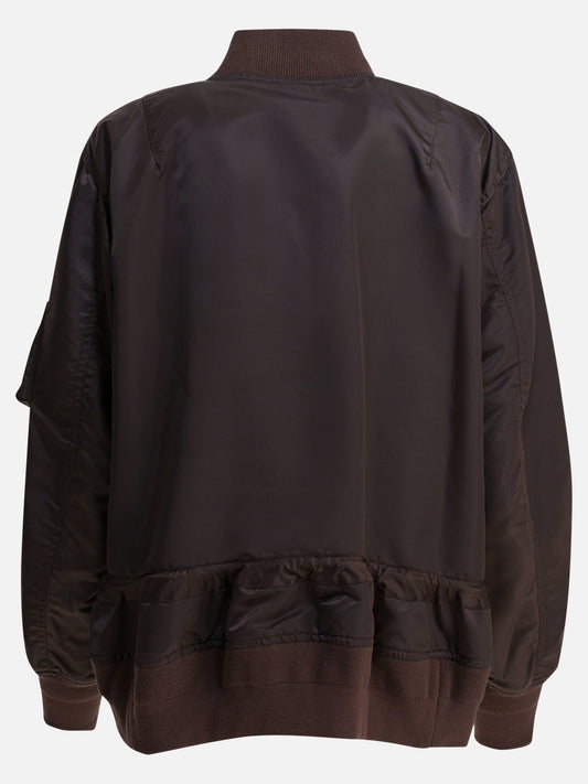 Bomber jackets Solid colour  Brown - Sacai Women | PLP | VIETTI Online Store | 2

