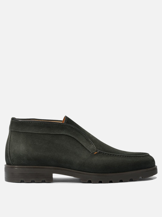 Stivaletti pull-on 100% suede - 100% rubber  Verde - Santoni Uomo | VIETTI Online Store 
