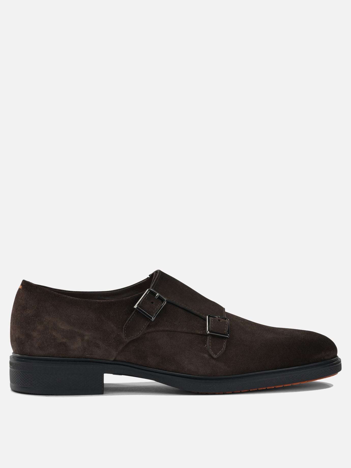 Loafers 100% suede - 100% rubber  Brown - Santoni Men | PDP | VIETTI Online Store | Zoom-Modal
