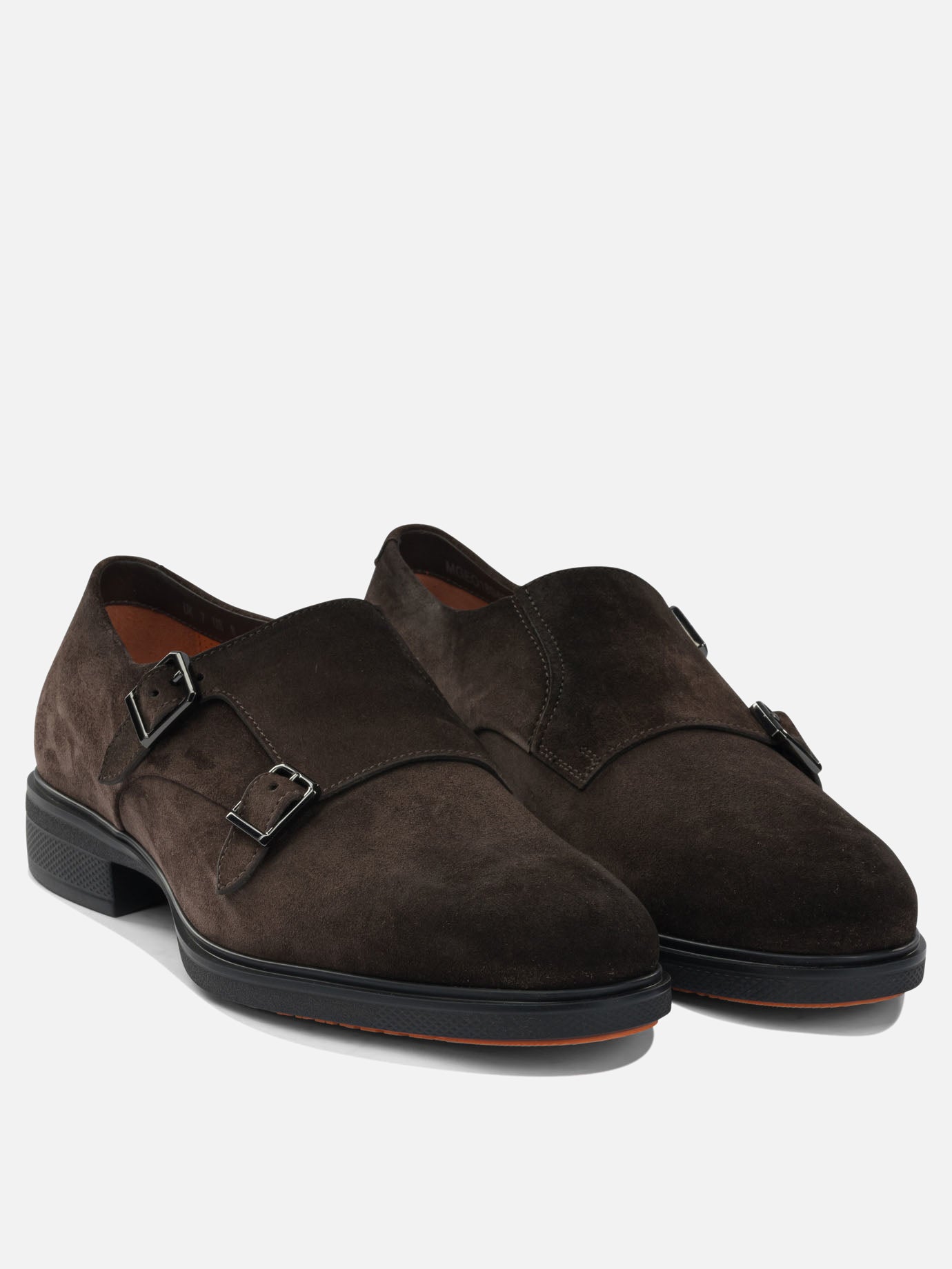 Loafers 100% suede - 100% rubber  Brown - Santoni Men | PDP | VIETTI Online Store | thumbnail_2