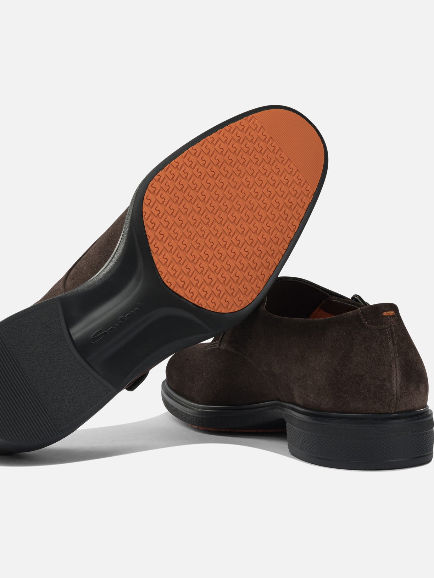 Loafers 100% suede - 100% rubber  Brown - Santoni Men | PDP | VIETTI Online Store | thumbnail_5