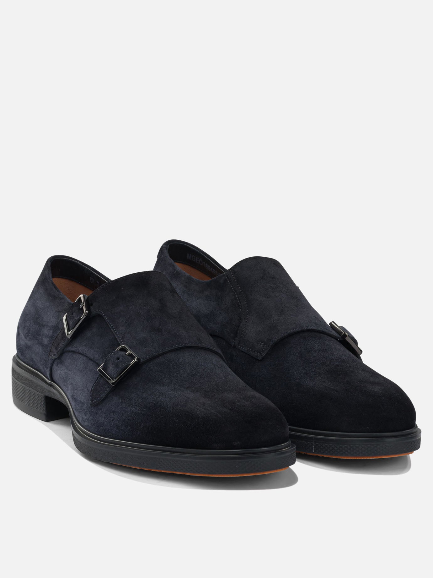Loafers 100% suede - 100% rubber  Blue - Santoni Men | PDP | VIETTI Online Store | Zoom-Modal_2
