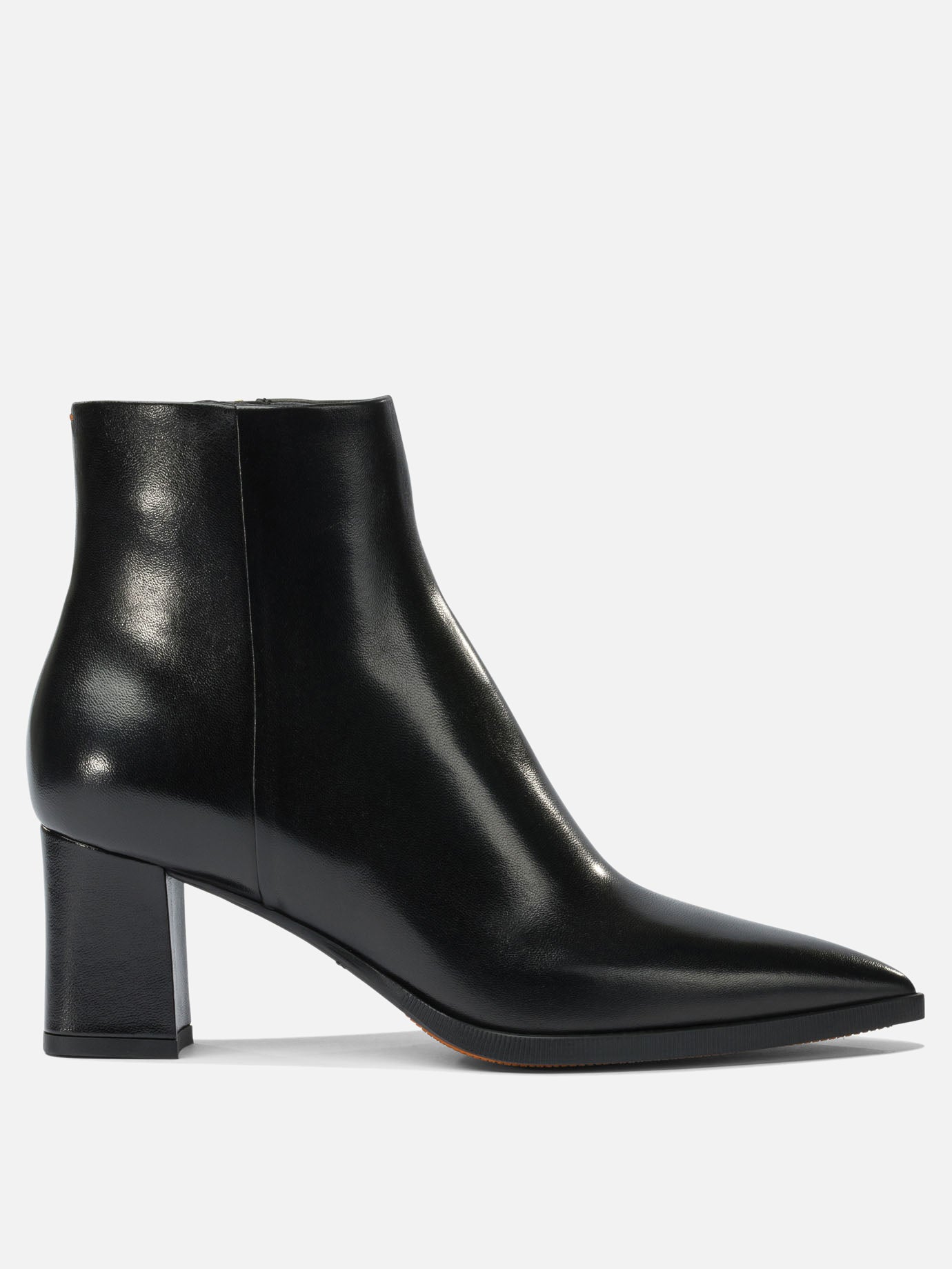 Zipped boots 100% calf leather - 100% calf leather  Black - Santoni Women | PDP | VIETTI Online Store | thumbnail