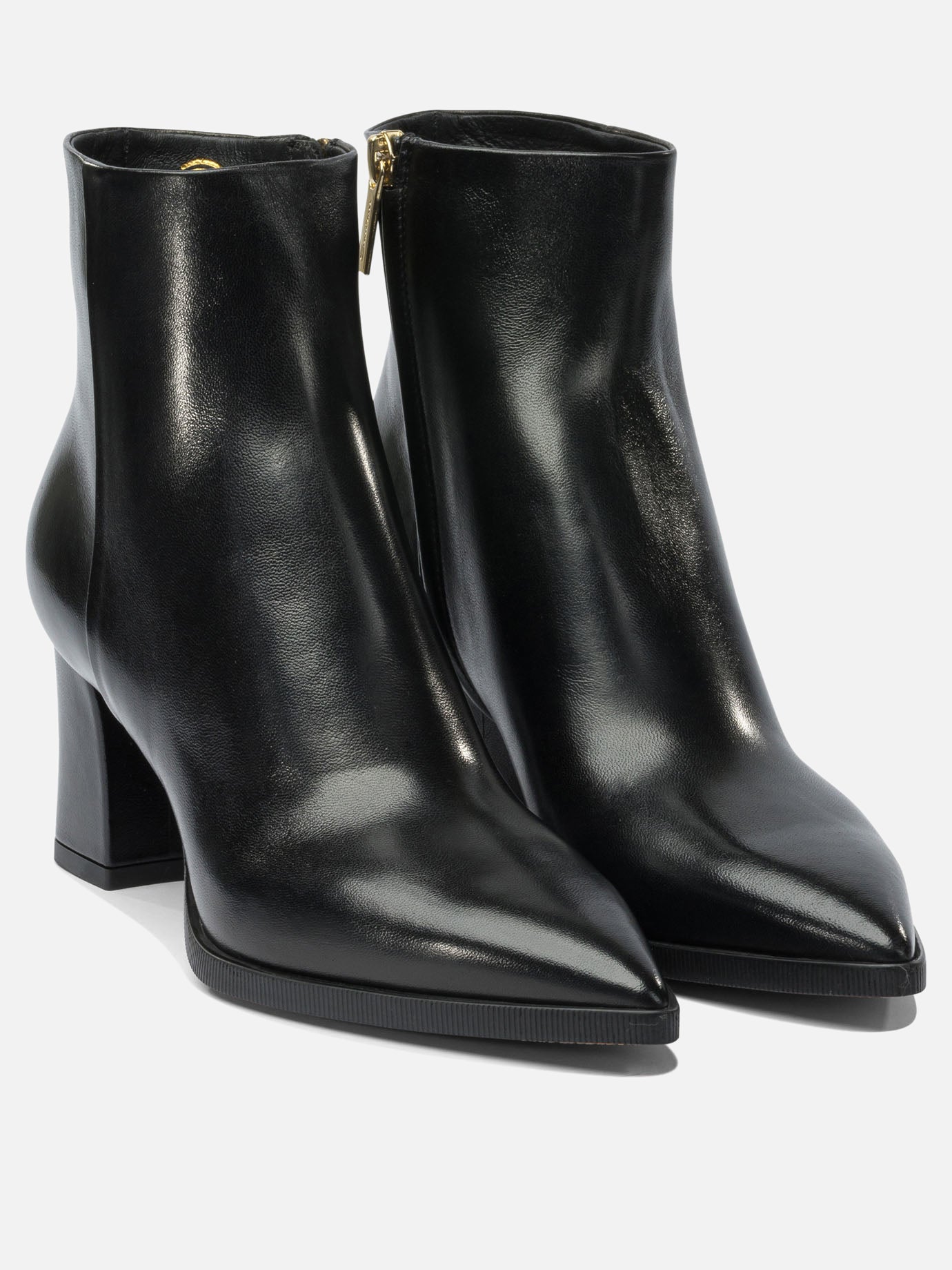 Zipped boots 100% calf leather - 100% calf leather  Black - Santoni Women | PDP | VIETTI Online Store | thumbnail_2