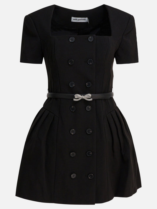 Abiti corti Solid colour  Nero - Self-portrait Donna | PDP | VIETTI Online Store 
