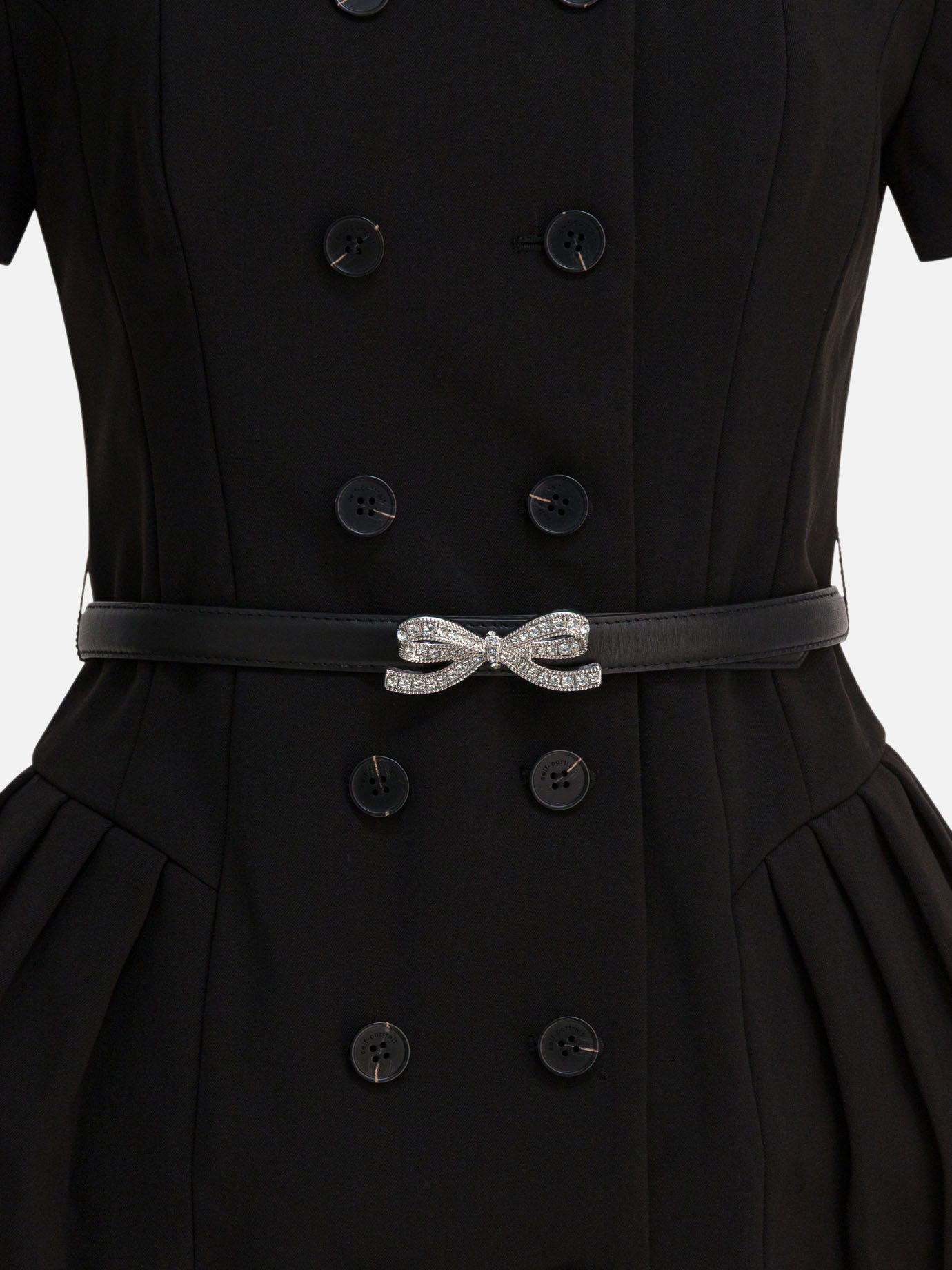 Mini dresses Solid colour  Black - Self-portrait Women | PDP | VIETTI Online Store | thumbnail_3