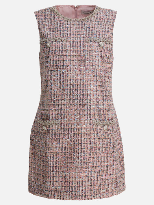 Abiti corti Tweed  Rosa - Self-portrait Donna | PDP | VIETTI Online Store 
