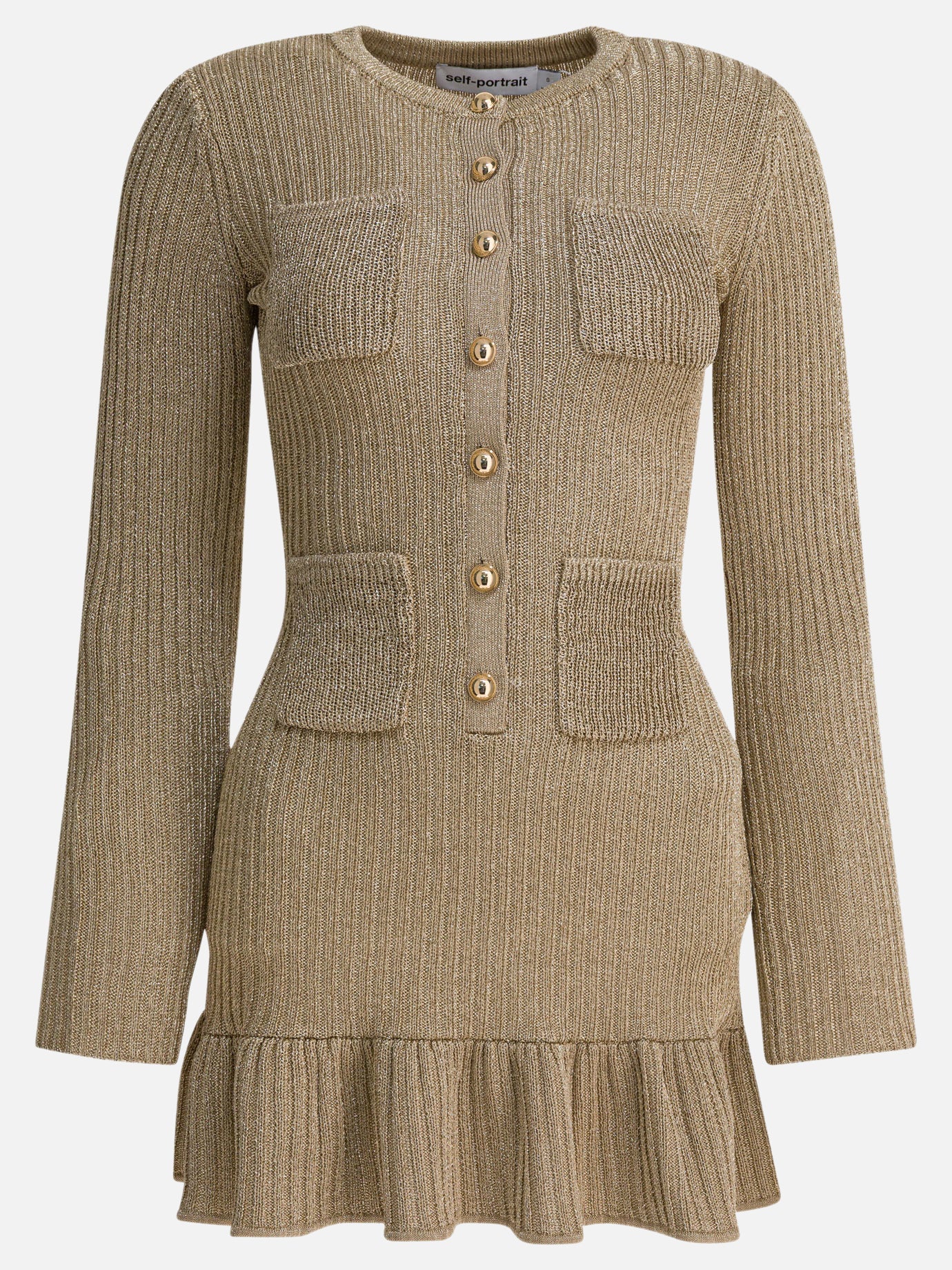 Abiti corti Solid colour  Oro - Self-portrait Donna | PDP | VIETTI Online Store | Zoom-Modal
