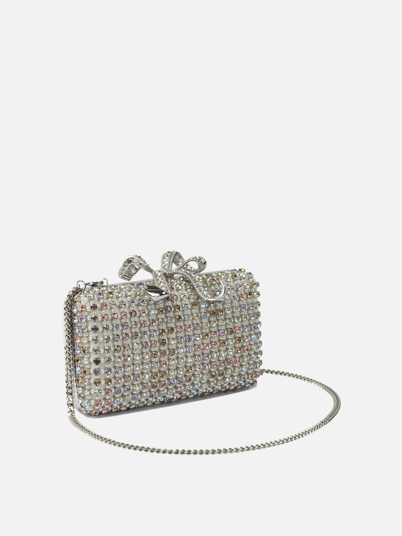 Mini bags 97% polyester 3% elastane  Silver - Self-portrait Women | PDP | VIETTI Online Store | Zoom-Modal_2
