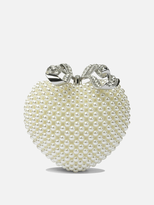 Minaudiere 100% cow leather  Beige - Self-portrait Donna | VIETTI Online Store 

