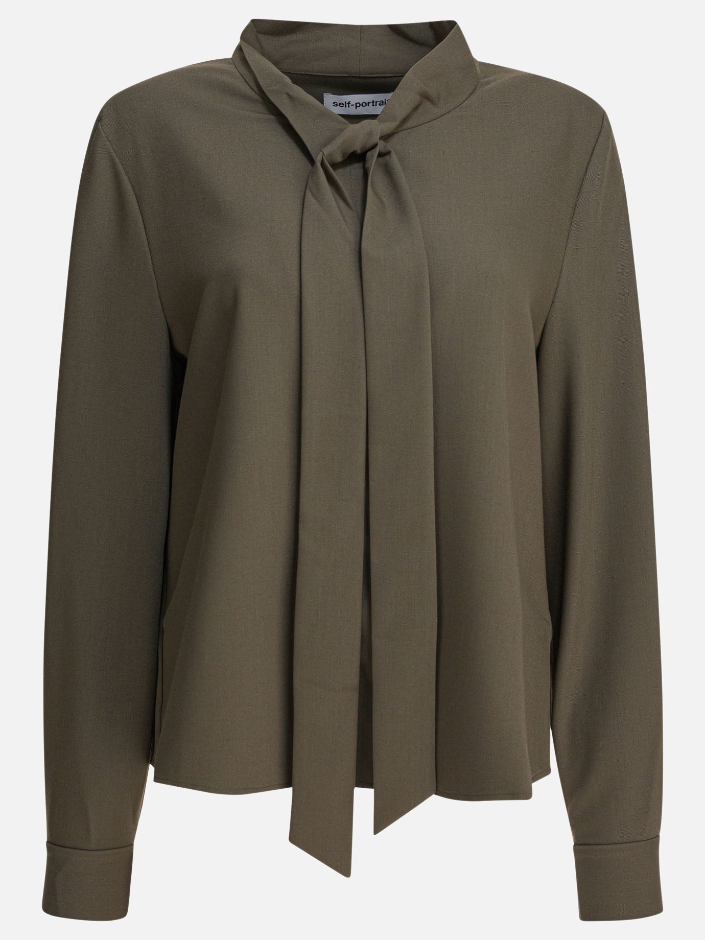 Blouses Solid colour  Green - Self-portrait Women | PDP | VIETTI Online Store | thumbnail