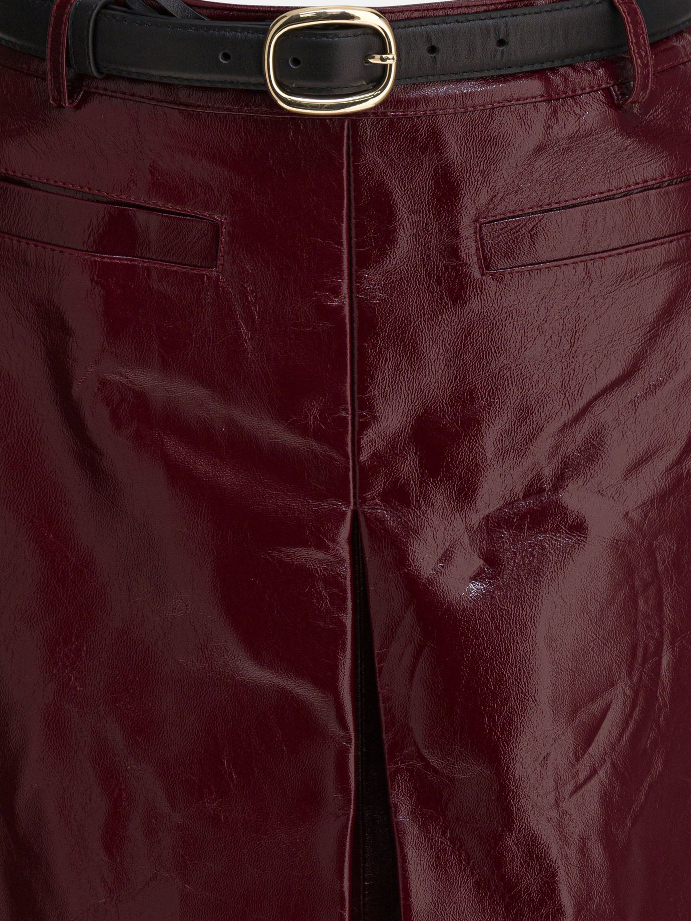 Miniskirts Solid colour  Bordeaux - Self-portrait Women | PDP | VIETTI Online Store | thumbnail_3