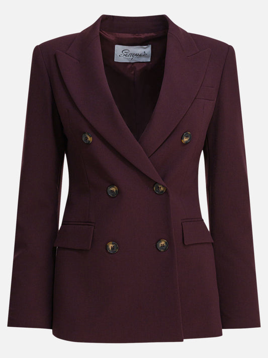 Blazer Solid colour  Bordeaux - Semper Donna | PLP | VIETTI Online Store 
