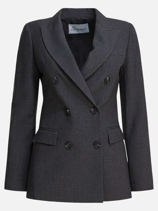Blazer Solid colour  Grigio - Semper Donna | PLP | VIETTI Online Store 
