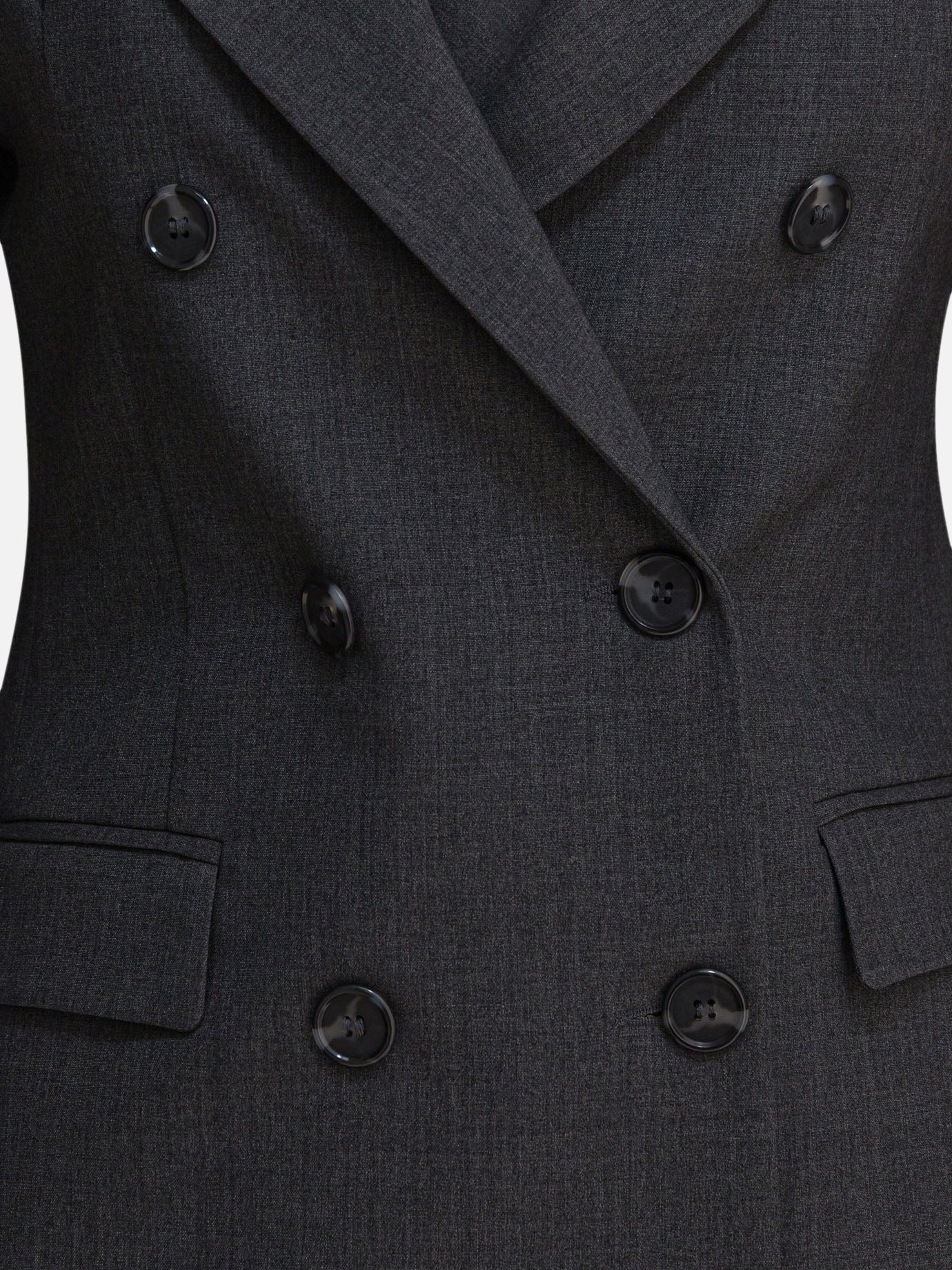 Blazer Solid colour  Grigio - Semper Donna | PDP | VIETTI Online Store | thumbnail_3