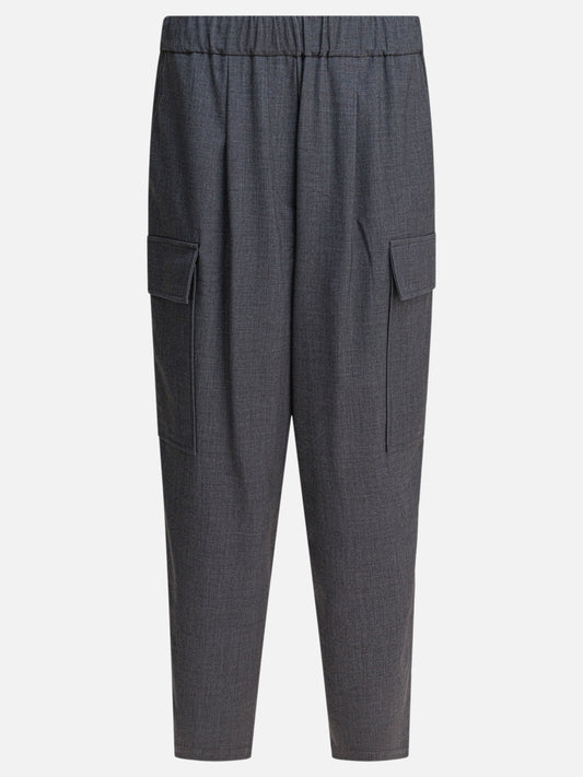 Pantaloni cargo & parachute Solid colour  Grigio - Semper Donna | PLP | VIETTI Online Store 
