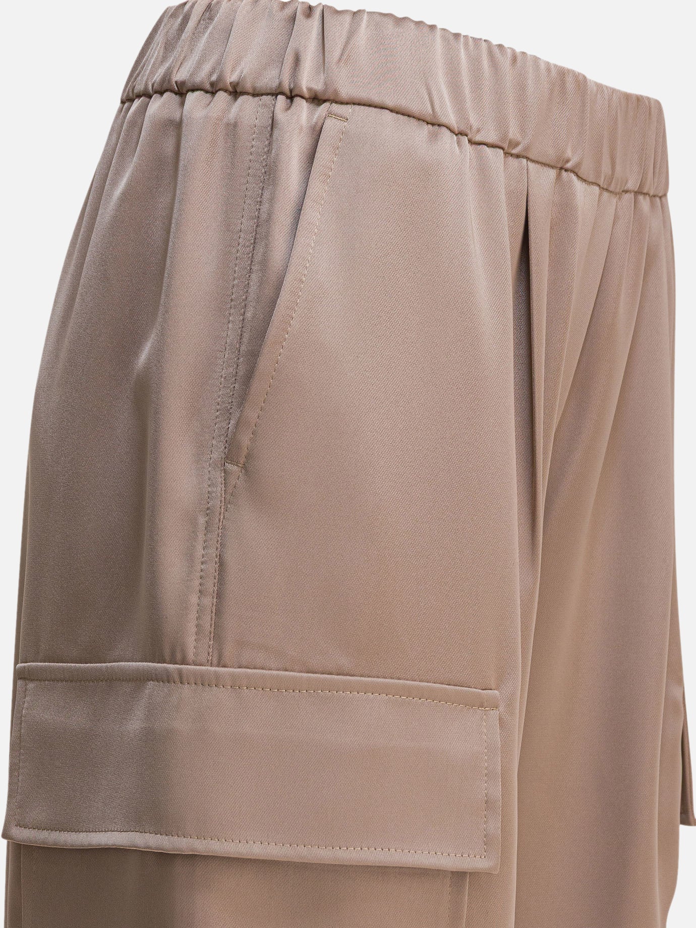 Pantaloni cargo & parachute Solid colour  Beige - Semper Donna | PDP | VIETTI Online Store | thumbnail_4
