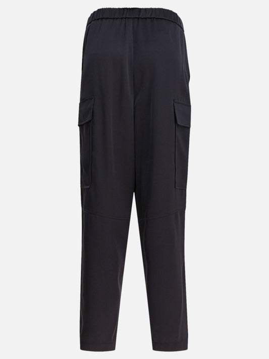 Pantaloni cargo & parachute Solid colour  Blu - Semper Donna | PDP | VIETTI Online Store | 2
