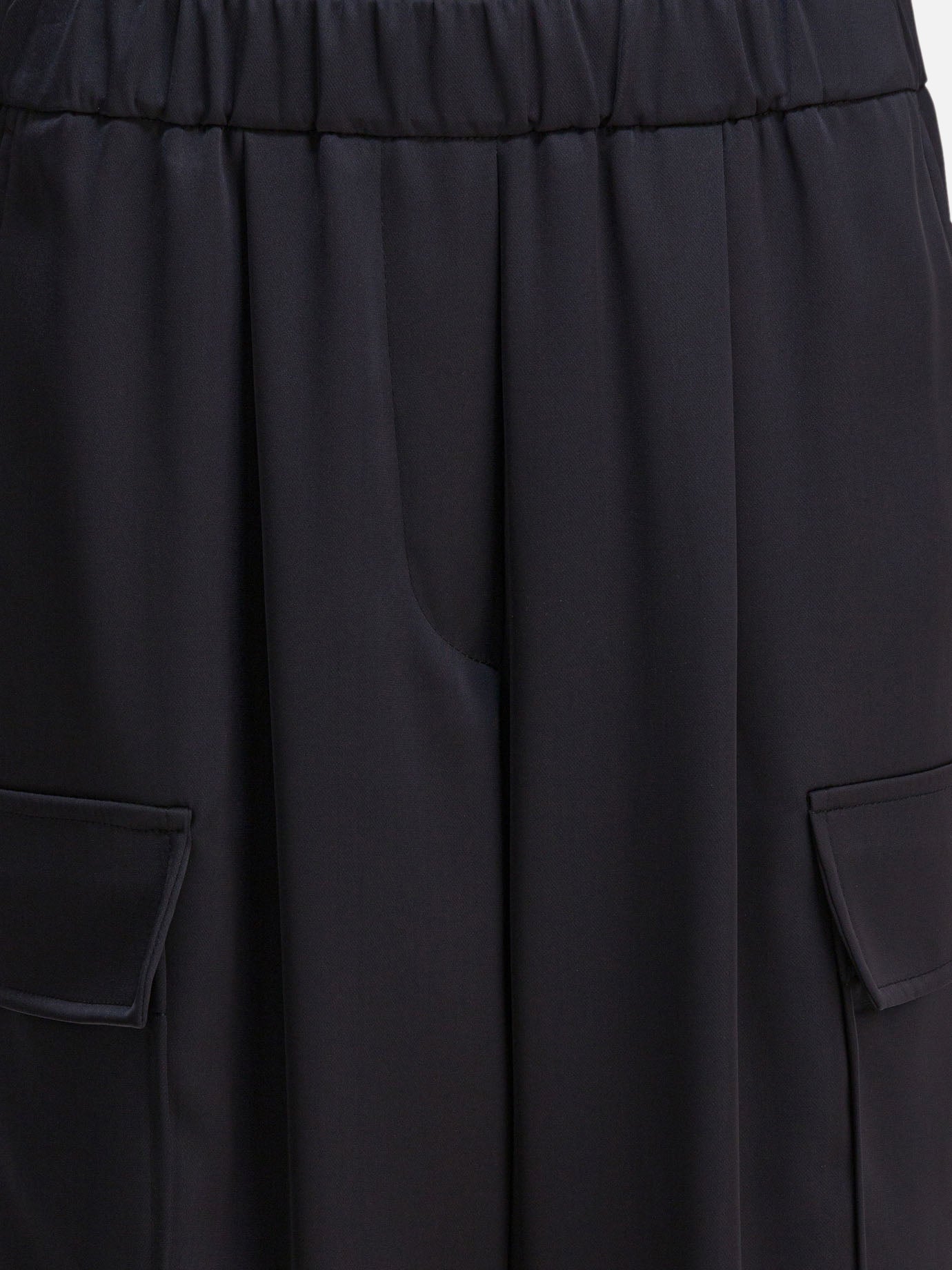Pantaloni cargo & parachute Solid colour  Blu - Semper Donna | PDP | VIETTI Online Store | thumbnail_3