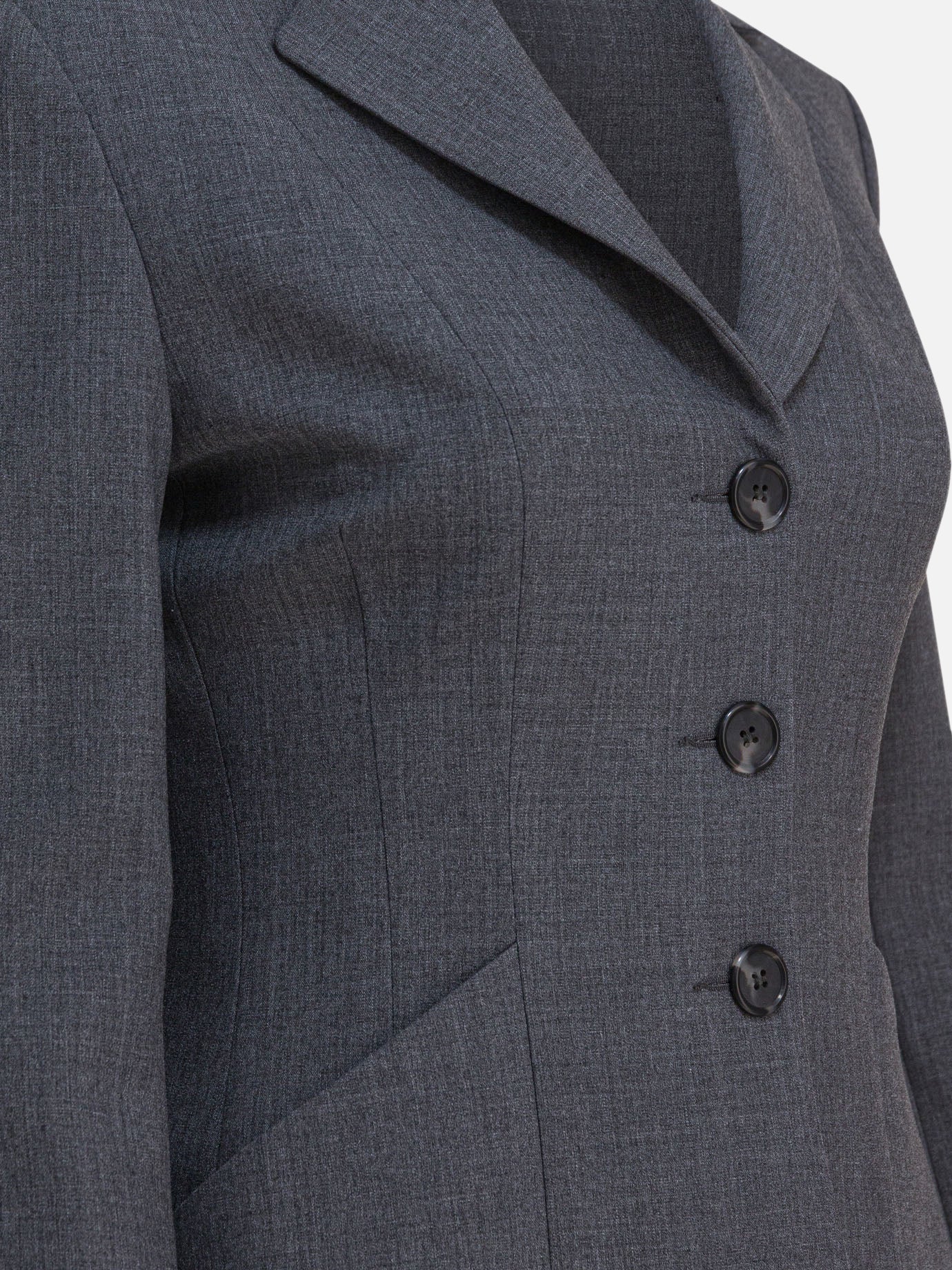 Blazer Solid colour  Grigio - Semper Donna | PDP | VIETTI Online Store | thumbnail_4
