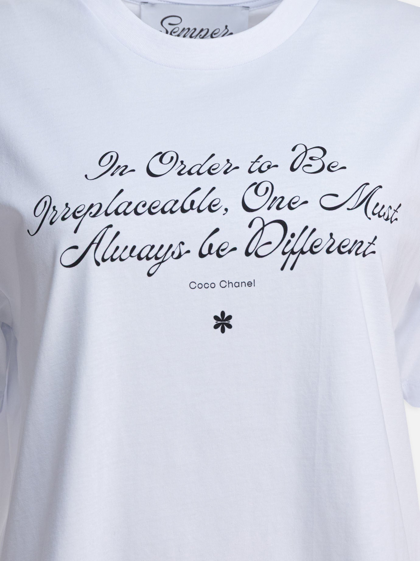 T-shirt girocollo Print  Bianco - Semper Donna | PDP | VIETTI Online Store | thumbnail_3