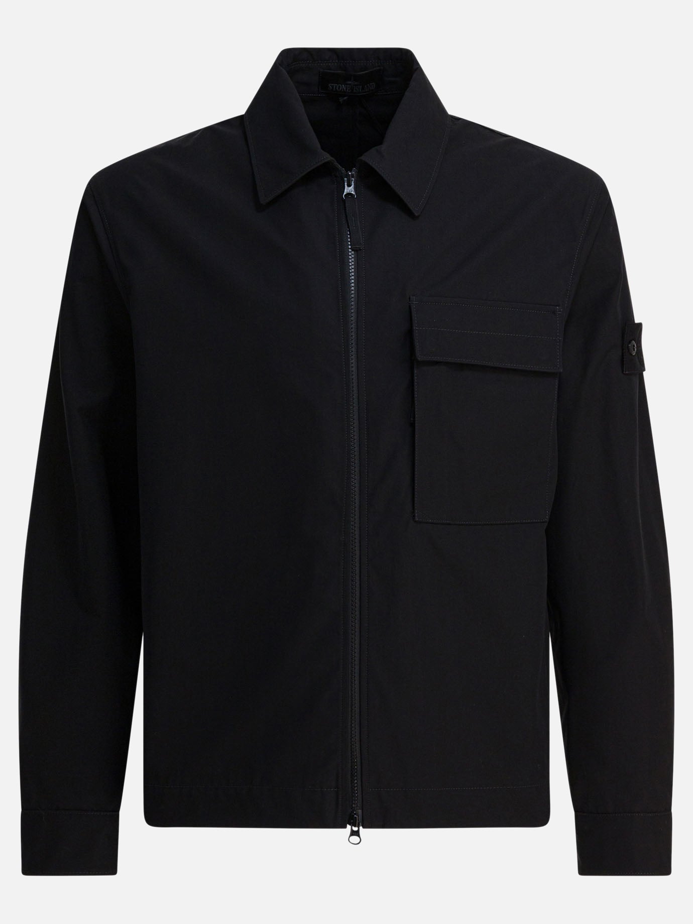 Giacche leggere & Trapuntate Logo  Nero - Stone Island Uomo | PDP | VIETTI Online Store | Zoom-Modal
