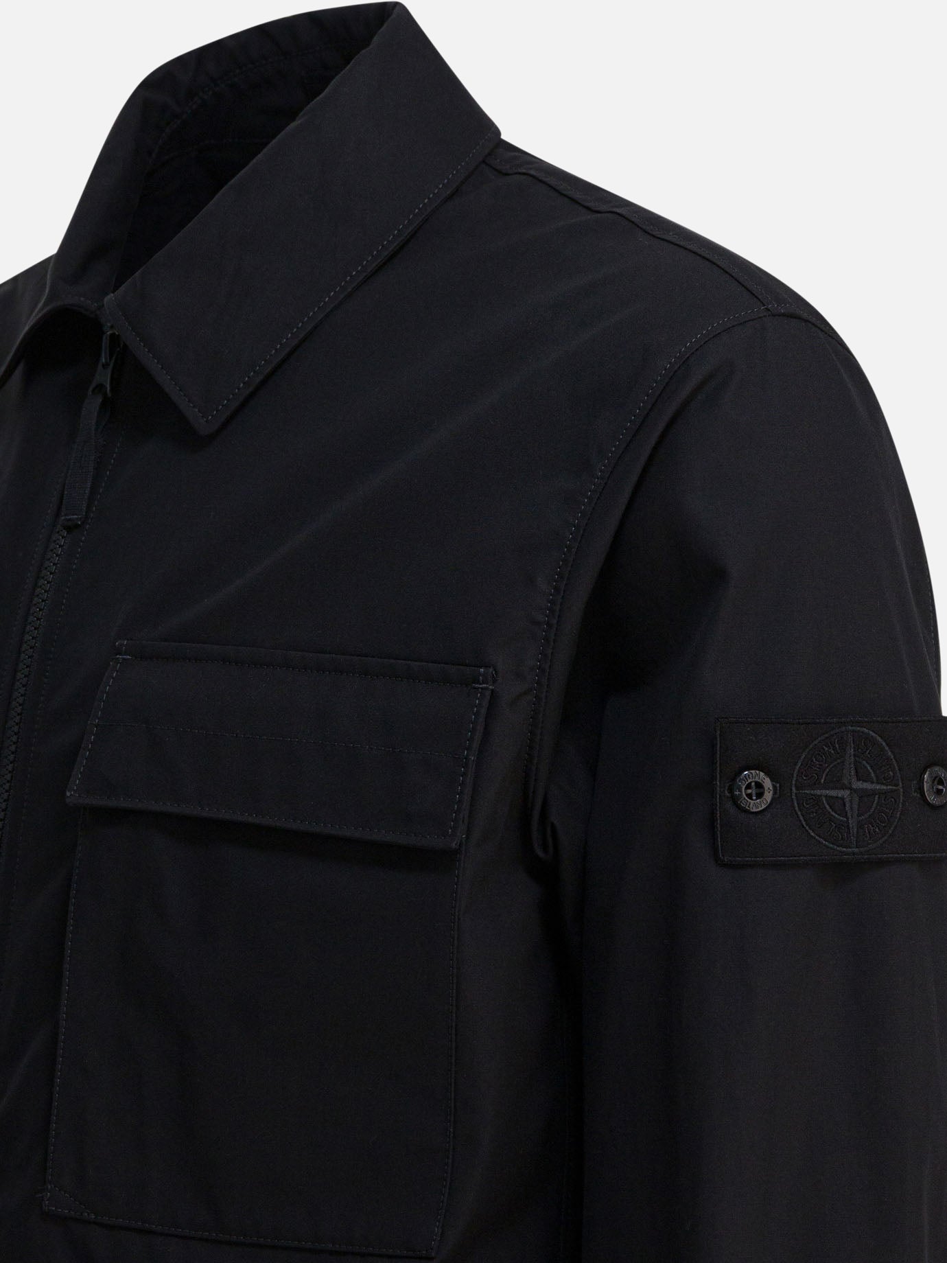 Giacche leggere & Trapuntate Logo  Nero - Stone Island Uomo | PDP | VIETTI Online Store | Zoom-Modal_4
