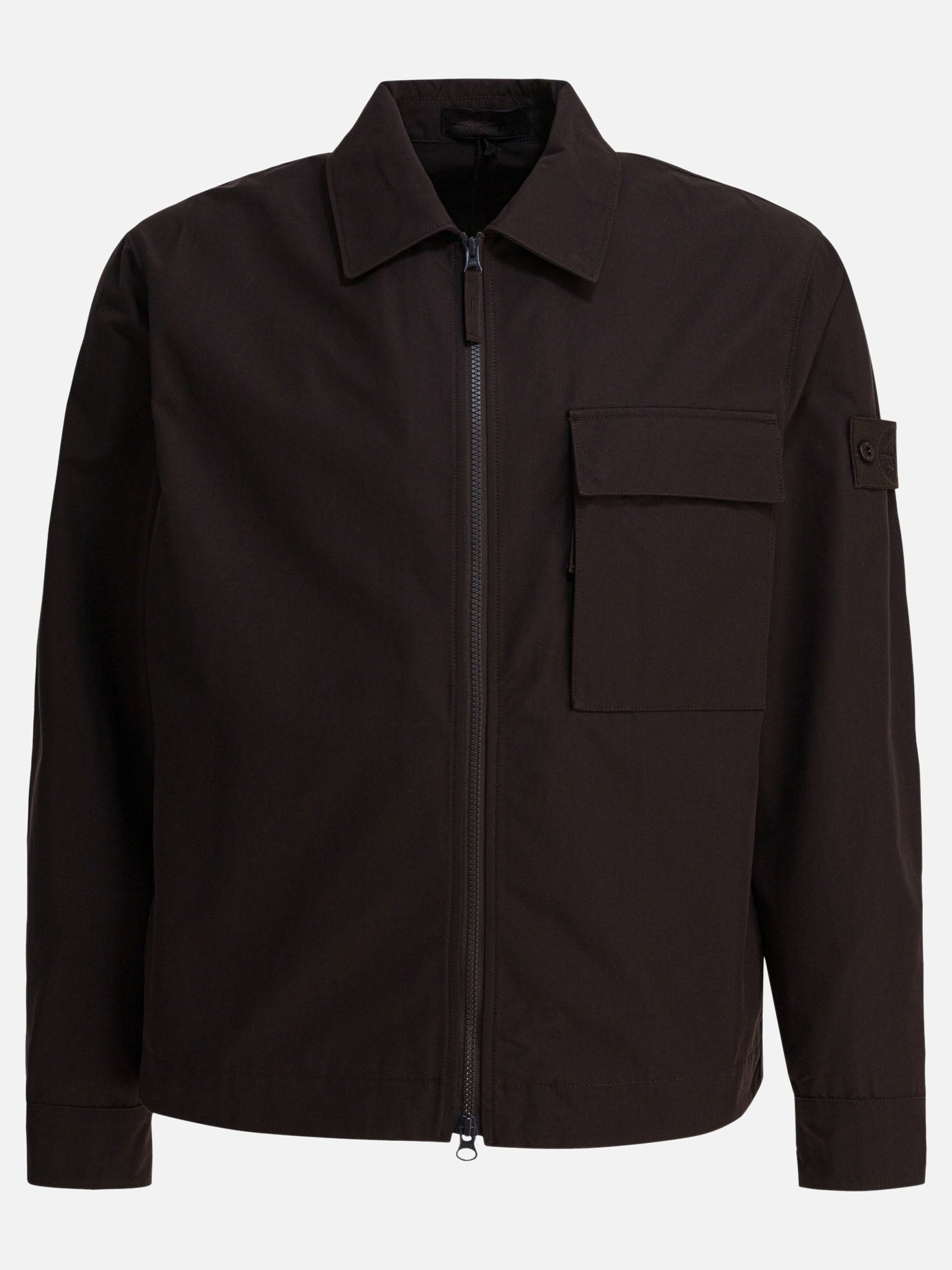 Giacche leggere & Trapuntate Logo  Marrone - Stone Island Uomo | PDP | VIETTI Online Store | Zoom-Modal
