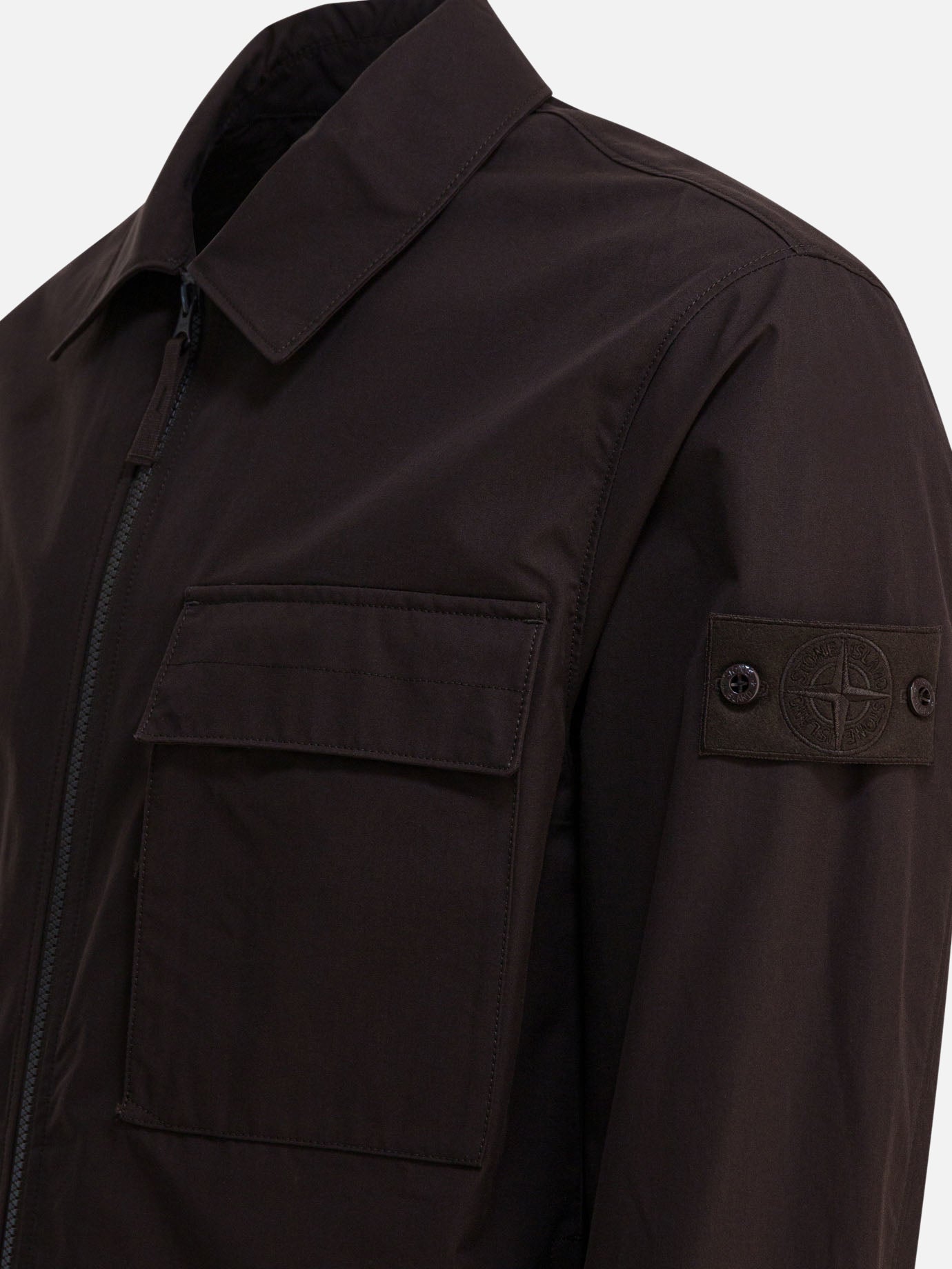 Giacche leggere & Trapuntate Logo  Marrone - Stone Island Uomo | PDP | VIETTI Online Store | Zoom-Modal_4
