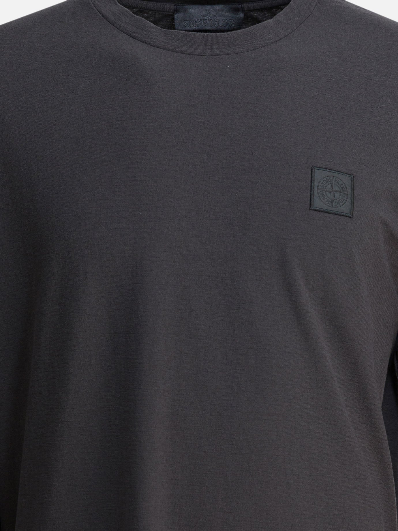 Crewneck t-shirts Logo  Grey - Stone Island Men | PDP | VIETTI Online Store | thumbnail_3