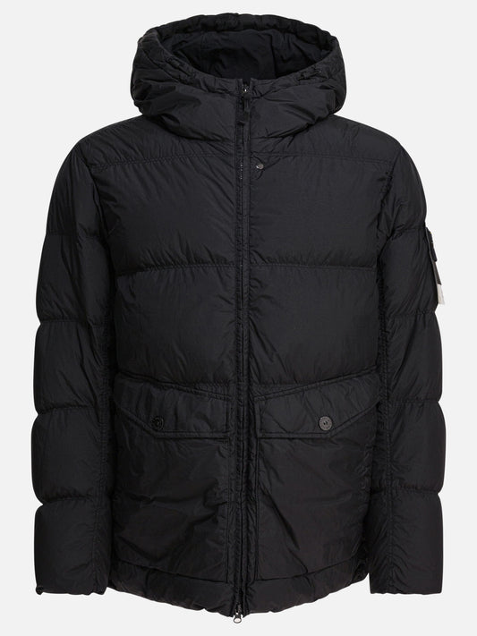 Down jackets Logo  Black - Stone Island Men | PLP | VIETTI Online Store 
