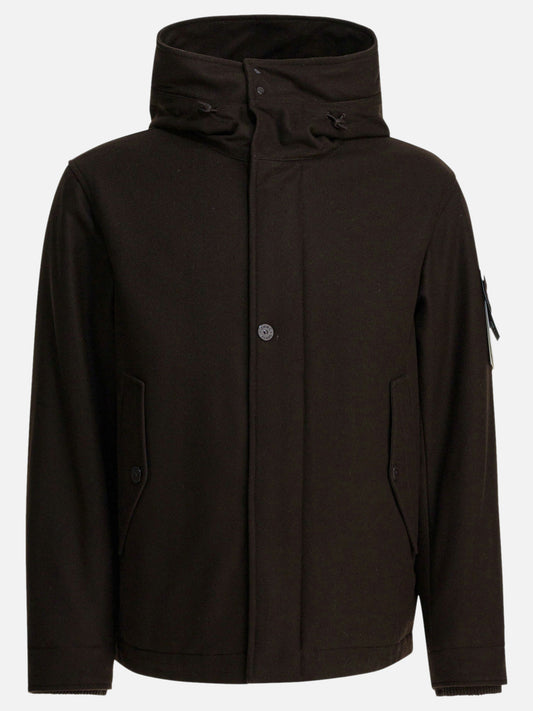 Piumini corti Logo  Marrone - Stone Island Uomo | PDP | VIETTI Online Store 
