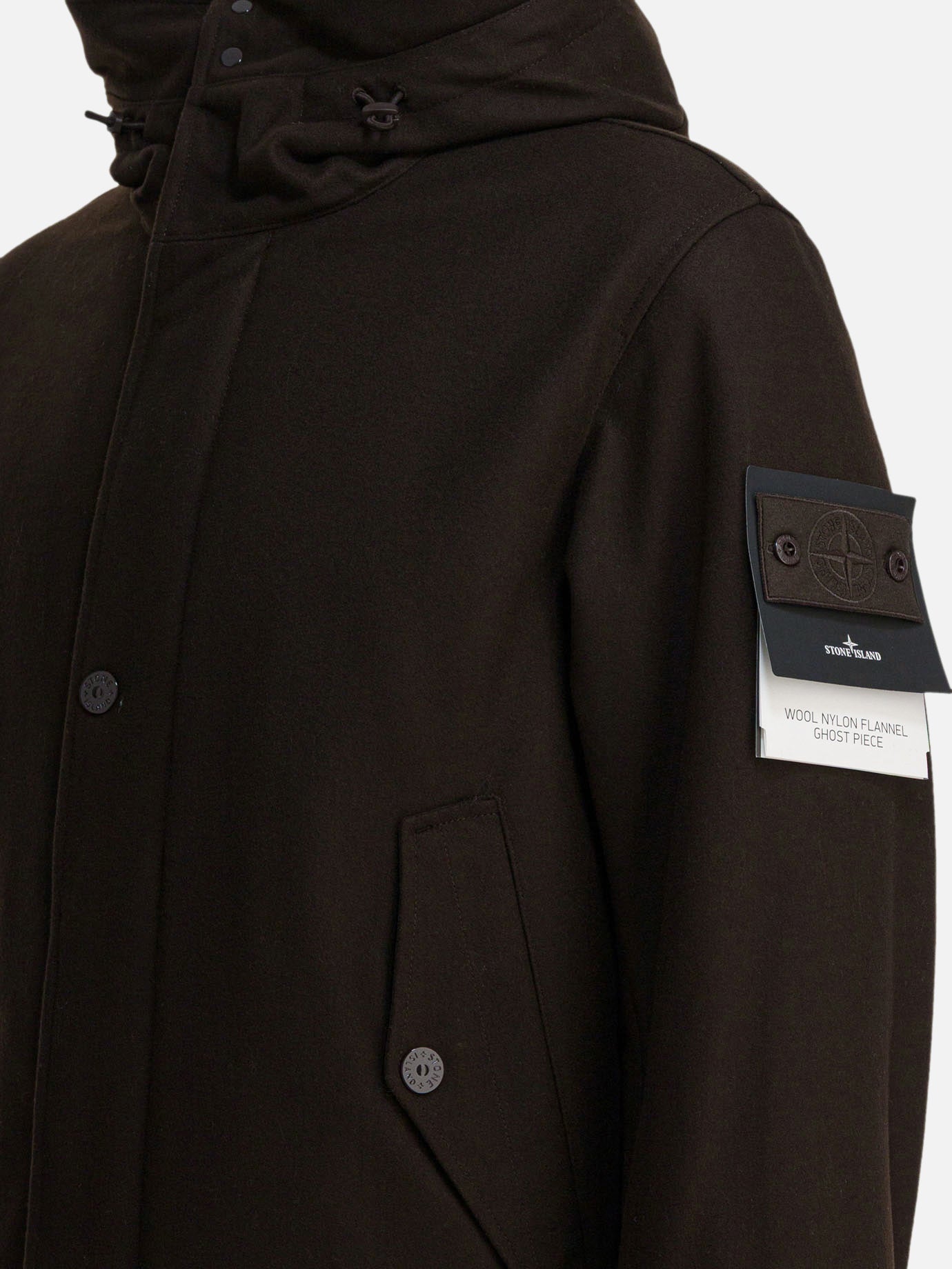 Piumini corti Logo  Marrone - Stone Island Uomo | PDP | VIETTI Online Store | Zoom-Modal_4
