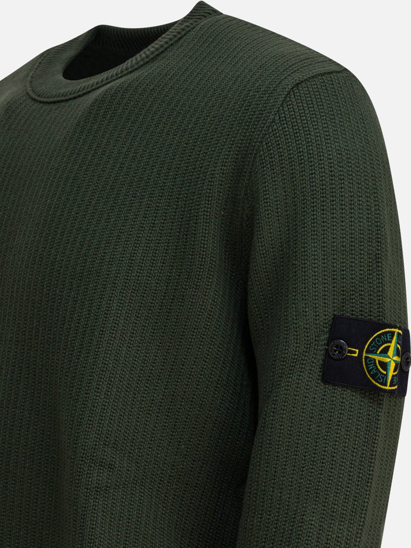 Maglioni girocollo Logo  Verde - Stone Island Uomo | PDP | VIETTI Online Store | thumbnail_4