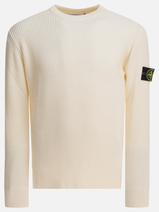 Stone Island Maglione girocollo in lana RWS 21149865_M White 1