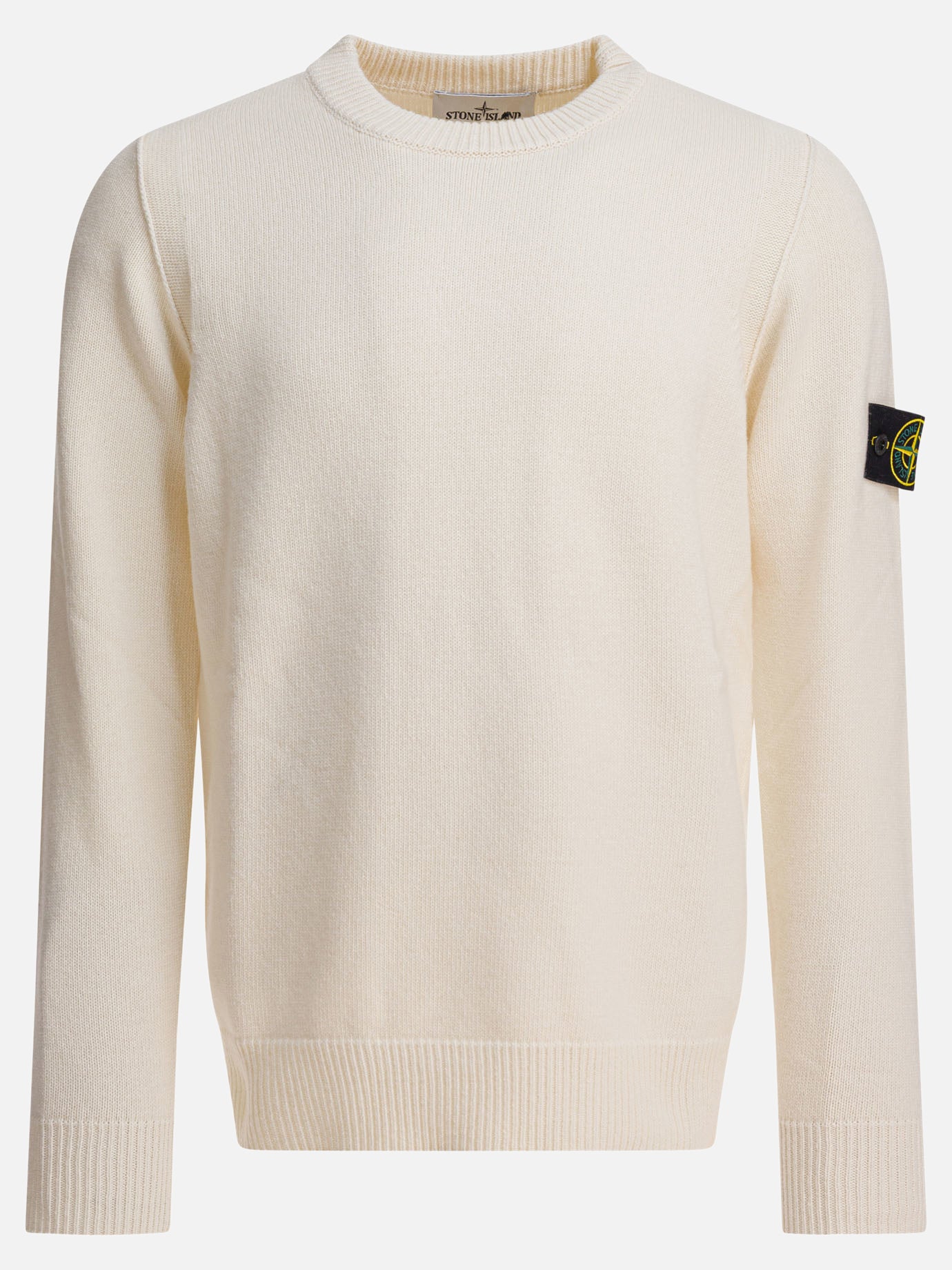 Stone Island Maglione girocollo in lana 29432737_M White thumbnail_1