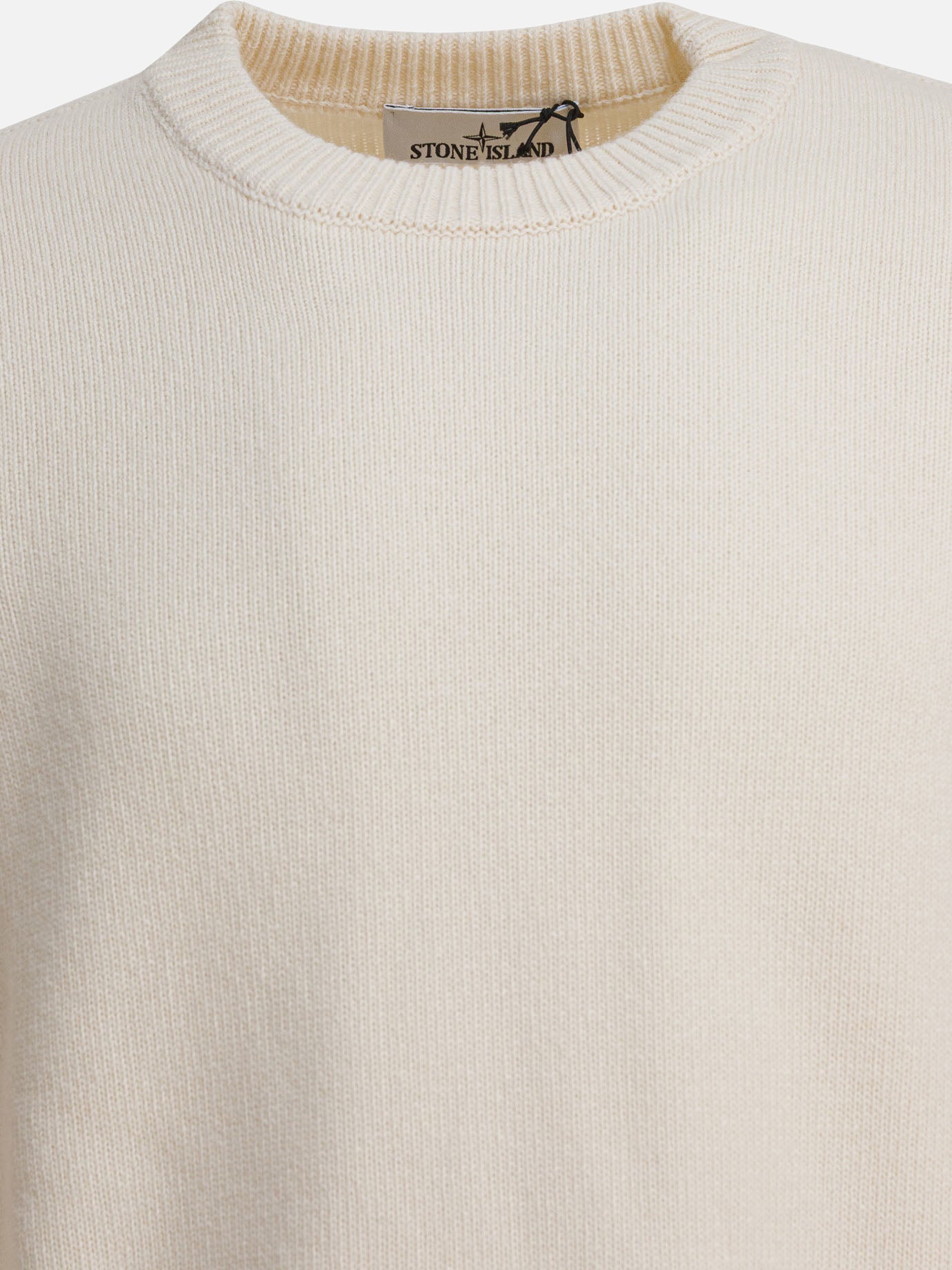 Stone Island Wool crewneck sweater White