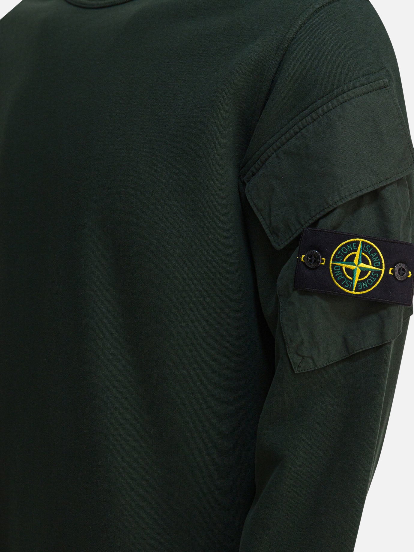 Felpe girocollo Logo  Verde - Stone Island Uomo | PDP | VIETTI Online Store | Zoom-Modal_4
